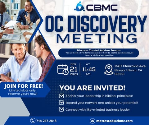 oc discovery meeting flyer template