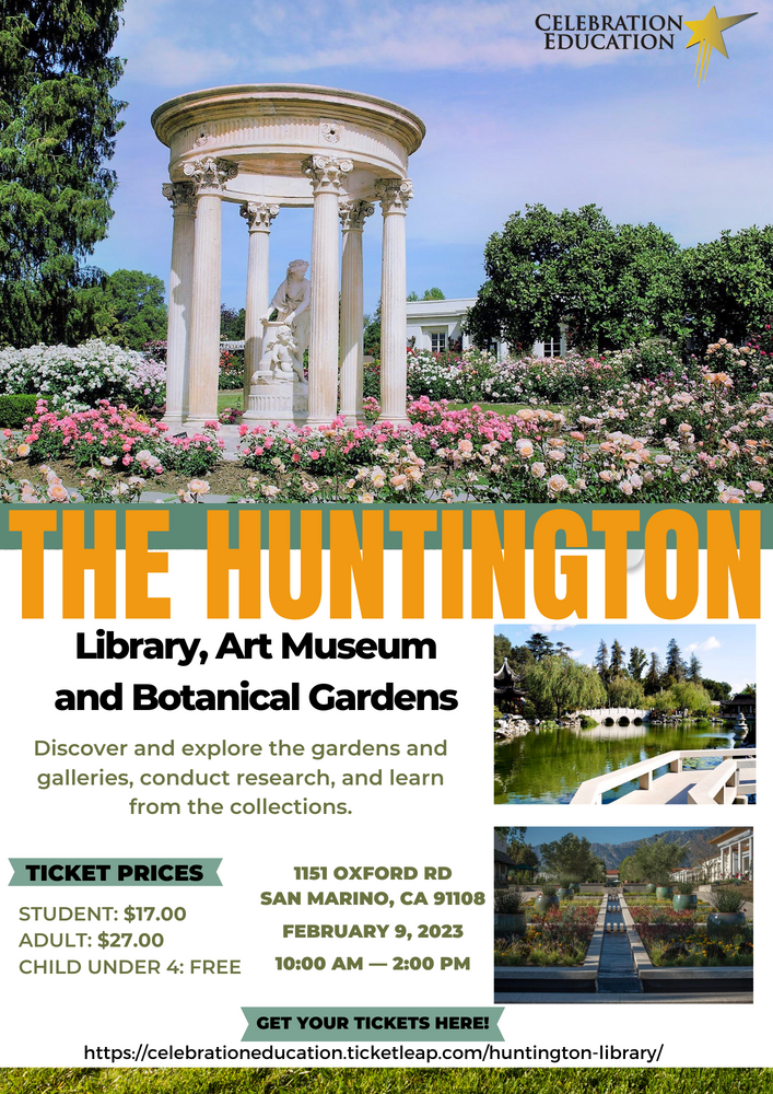 the huntington library art museum and botanical gardens